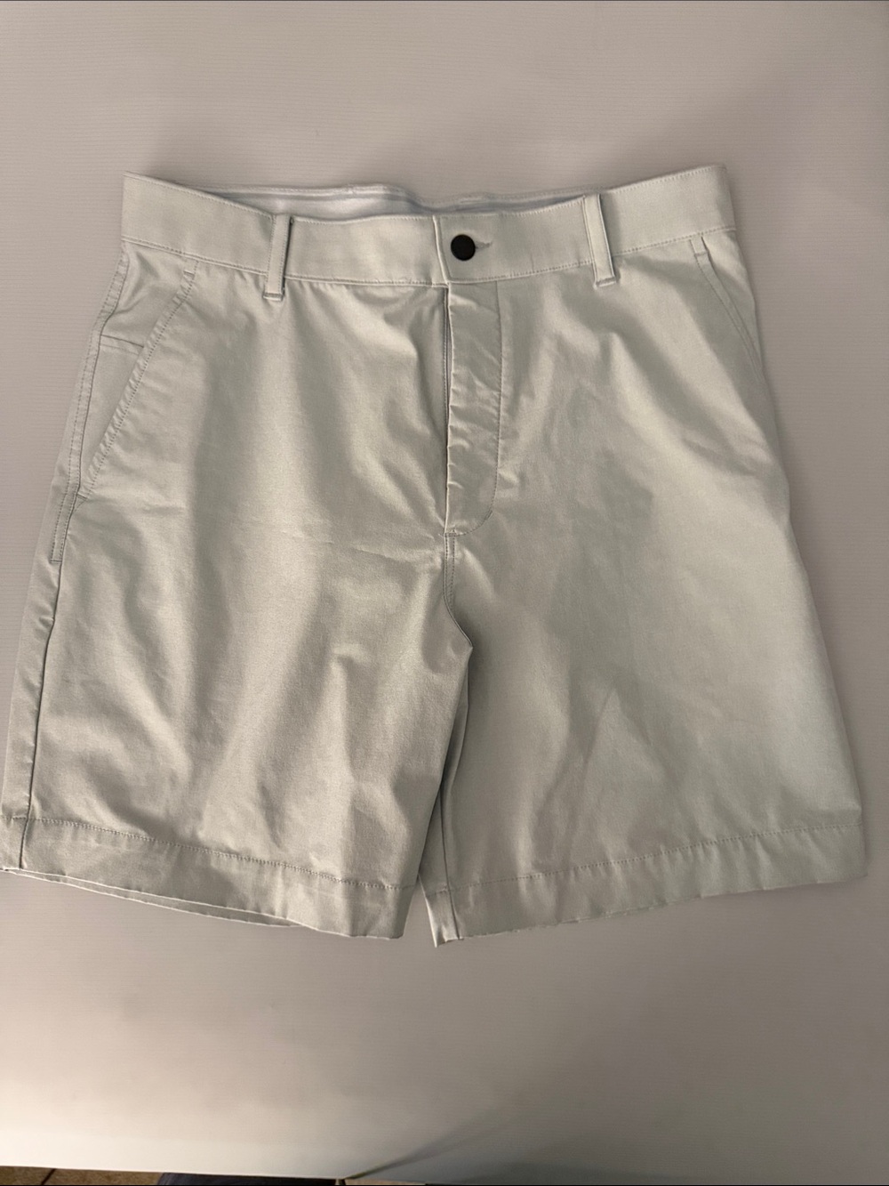 Nike Men's Light Gray Flat-Front Shorts